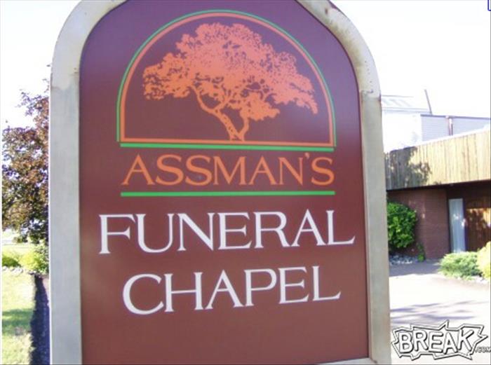 Funeral home - 'Assmans Funeral Chapel Break