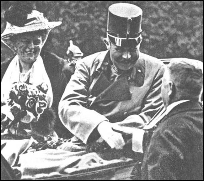 Archduke Franz Ferdinand in the days before his assassination, which would then spark World War I.