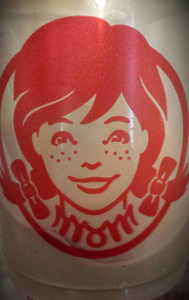Wendy's collar spells out "mom."