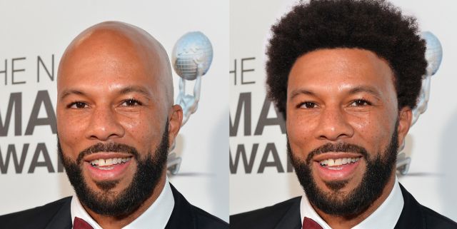 16 Bald Celebs With Hair Added in Post
