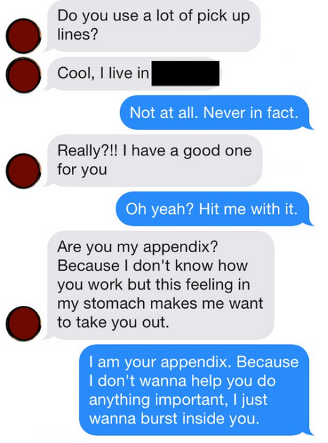 15 Smooth Pickup Lines From Tinder Greats Gallery Ebaums World