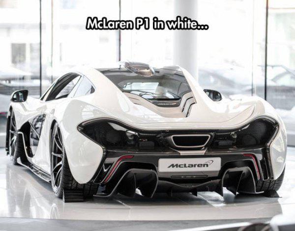 cool product white mclaren p1 - McLaren P1 in white... McLaren