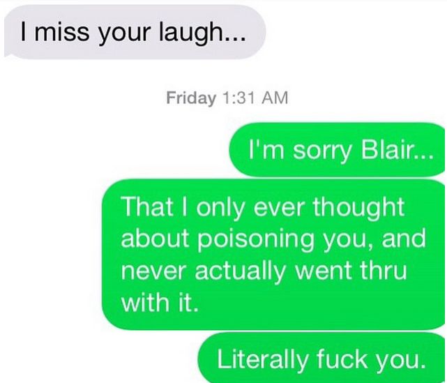 35 funny responses from exes
