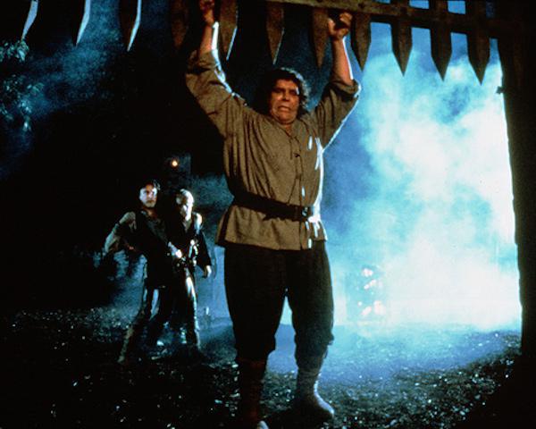 To keep from injuring the horse, André the Giant had to be lowered onto his horse with a pulley system for the final scene.