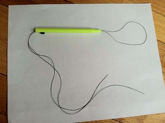 Make a "lasso" to remove ticks with a mechanical pencil and a thin piece of string.
