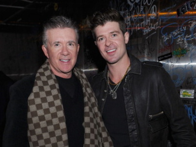 Alan Thicke and Robin