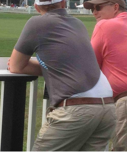 Wedgie or just a poorly designed shirt that gives every one the illusion you have a serious wedgie?