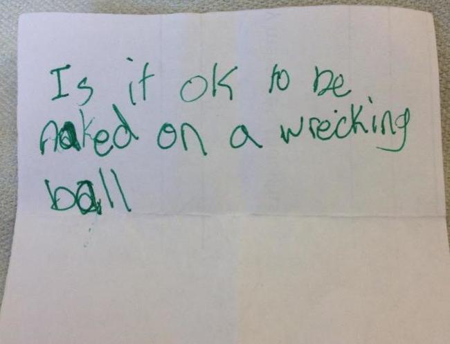 questions kids ask about sex - Is it ok to be naked on a wrecking ball