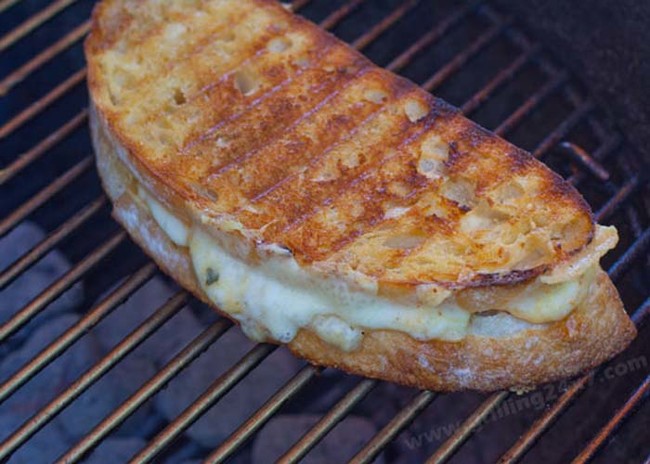 You can throw sandwiches on the grill, too