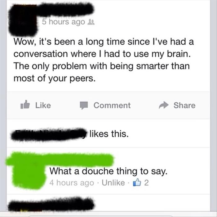 15 people who think they're better than you on facebook