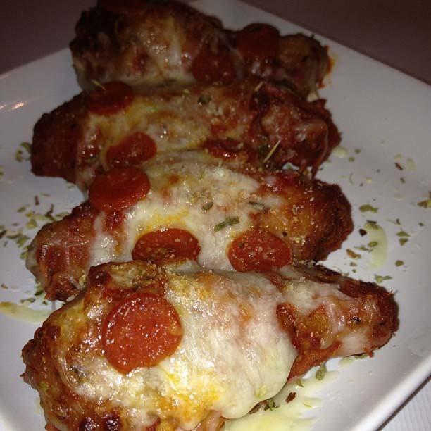 These are pizza chicken wings. PIZZA. CHICKEN. WINGS.