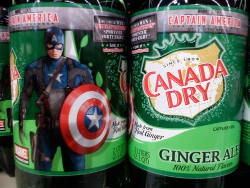 canada dry captain america - Stanerica De Cuvin Captain America 2 Spetti Dette Frit Ince 1904 Canada Dry Made from Real Ginger Caffeine Free Ten Ginger All 100% Natural Flow