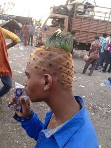 pineapple hair cut
