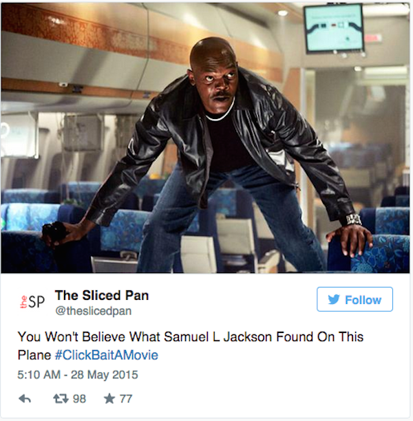 Click Bait a movie is the fun new twitter hashtag