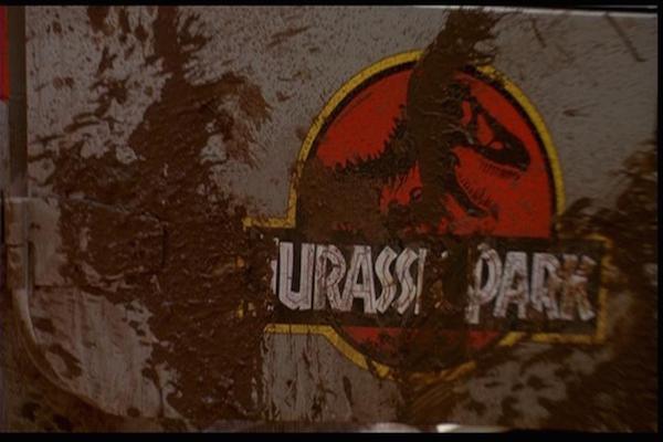 In the final scene, the Jurassic Park logo on the jeep is covered in mud and spells out “UR ASS PARK,” a subtle joke that “you’re lucky to get out with your ass in one piece.”