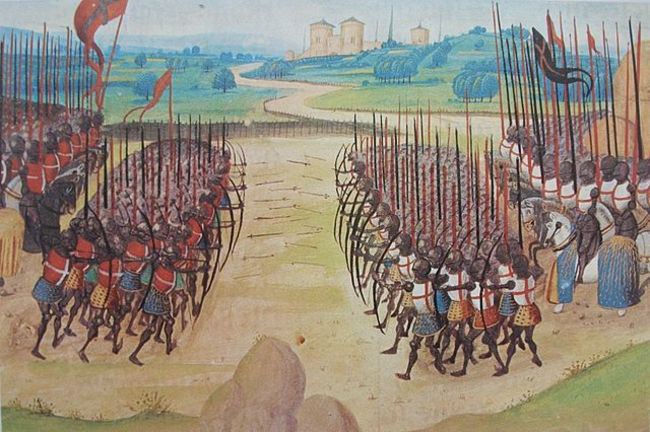 Some historians say that during the the Battle of Agincourt English archers marched (and possibly fought) with their pants around their ankles.