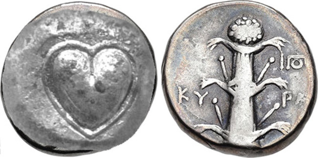Ancient Romans used a plant called Silphium as a natural contraceptive. It was so valuable that images of the plant (right) and its seed (left) were printed on silver coins.