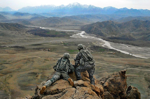 Afghanistan and Iraq: You can come here, but you have to join the Army first.