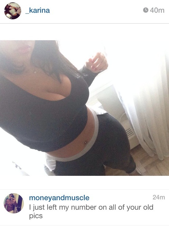 thirsty men instagram - karina 40m moneyandmuscle 24m I just left my number on all of your old pics