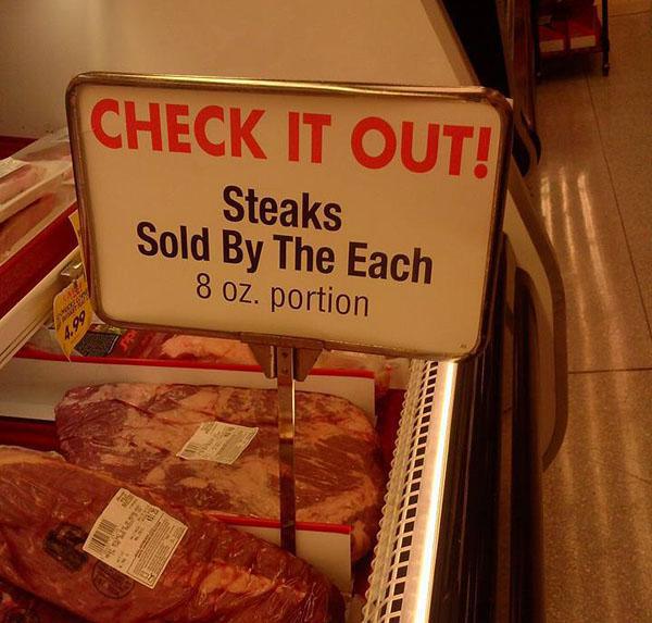 snack - Check It Out! Steaks Sold By The Each 8 oz. portion