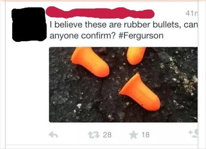 dumb people on the internet - 410 I believe these are rubber bullets, can anyone confirm? 11 28 18