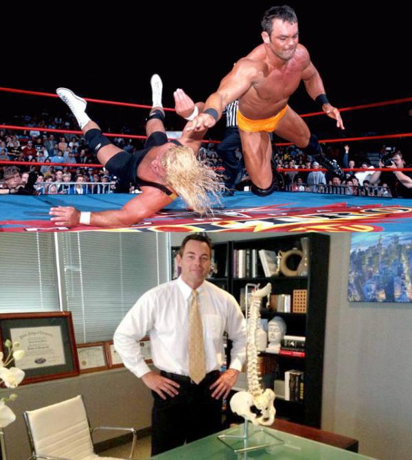 Shawn Stasiak: These days instead of giving people back problems he helps them, at his chiropractic firm.