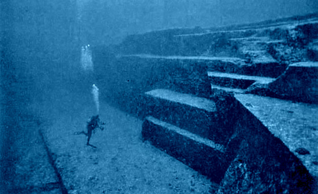 A Monument: The Yonaguni Monument stands on the ocean floor off the coast of Japan. It is believed to be around 5,000 years old.