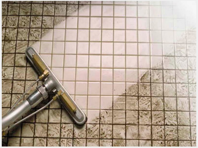 Baking soda and bleach will get out any grout