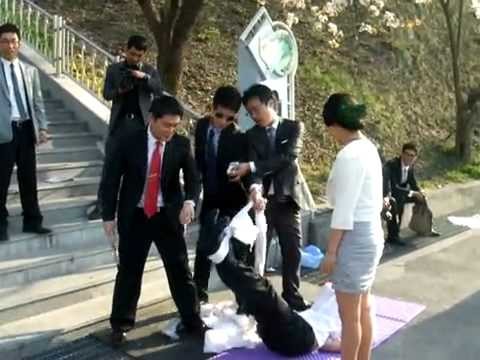 Fish feet: After the wedding is over in Korea, it is tradition for the groom to have his feet beaten with fish to prepare him for his first night of marriage. If you don't see the connection, you're not alone.