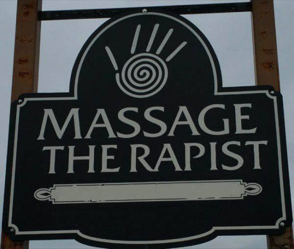 massage therapist sign - | Massage The Rapist