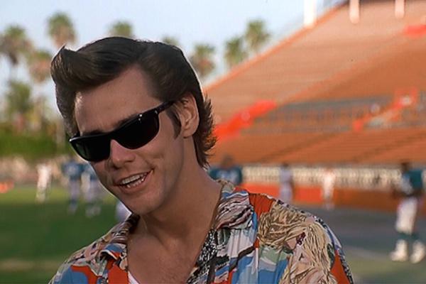 Carrey, then a cast member on Fox TV sketch comedy show “In Living Color,” had a character called Overly Confident Gay Man, who is the source of Ace Ventura’s unique voice and catchphrase “All righty, then.” It was when Carrey read the script in that voice that the character came alive for him.
