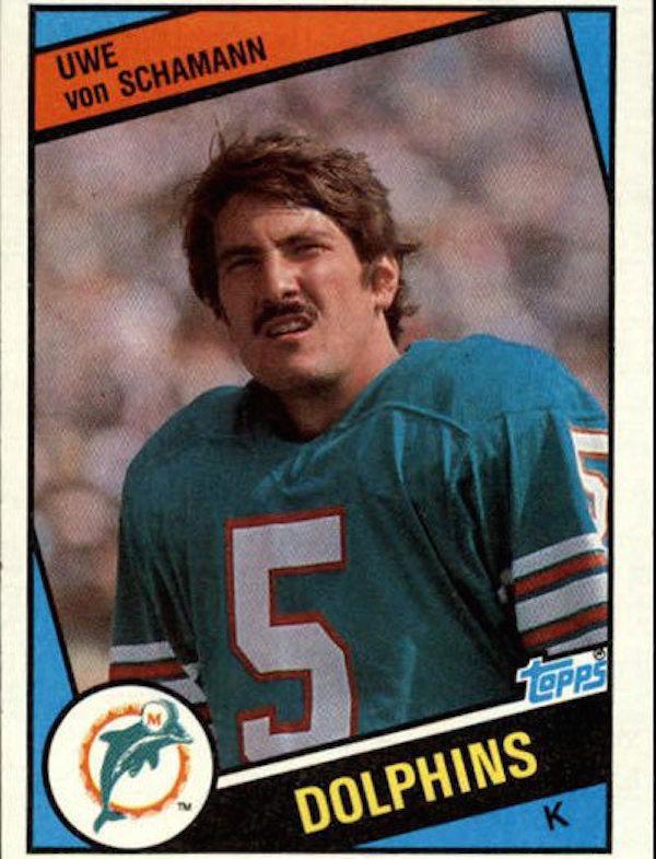 Replacement kicker Ray Finkle is actually Dolphin’s kicker Uwe von Schamann. In the movie Ace discovers Ray Finkle was to blame for the missed field goal that cost the Dolphins the Super Bowl after learning that Finkle was a mid-season replacement. The actual game footage is from a 1984 clip of Uwe von Schamann.