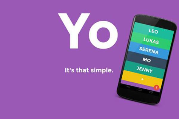 Yo: This app does one thing and one thing only… says “Yo” to whomever you choose.