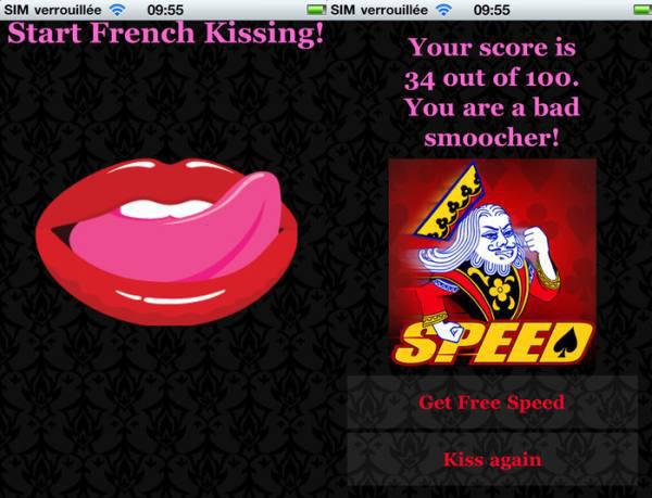 iFrenchKiss: This app claims it can rate your kissing skills by having you…make out with your screen. Please don’t do this.