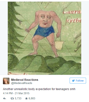 medieval memes - Carca cythe Medieval Reactions y Another unrealistic body expectation for teenagers smh 7 5,733 6,883