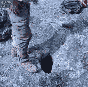 crawling into a hole gif - 4 Gifs .com
