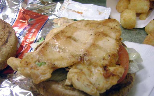 Sonic’s Chicken Sandwich: What’s right with Sonic’s chicken. It isn’t true chicken, it comes frozen, and it sits in the fridge for a while since it is not a very popular item.