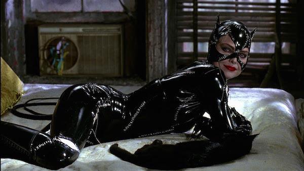 Batman Returns (1992): The Catwoman costume was actually vacuum sealed on to Michelle Pfeiffer and she actually had only a short amount of time to perform before she would have to have it opened or she could become light headed and pass out. It was so tight that she often had trouble hearing her own voice. Tim Burton had to tell her to lower her voice register because she would often shout her dialogue instead of just saying it.
