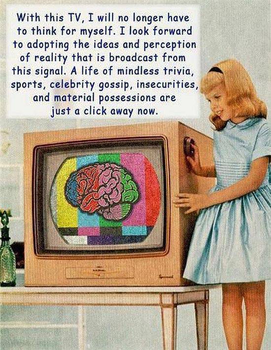 color tv 50s - With this Tv, I will no longer have to think for myself. I look forward to adopting the ideas and perception of reality that is broadcast from this signal. A life of mindless trivia, sports, celebrity gossip, insecurities, and material poss