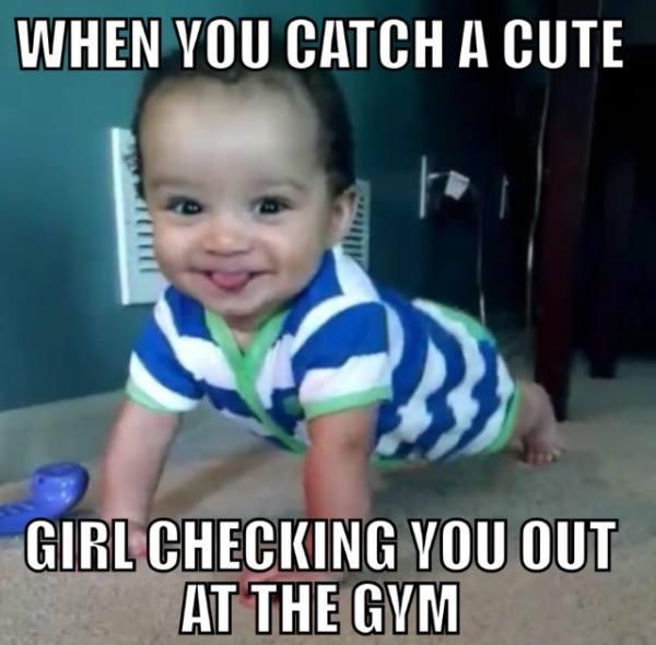 toddler - When You Catch A Cute Ilitas Girl Checking You Out At The Gym