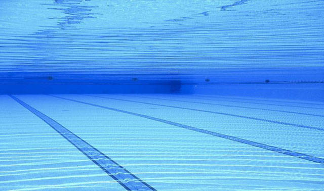 FDR installed an indoor pool in 1933 to help him with his polio stricken legs. Although successive presidents like Truman and JFK used it, Nixon ended up laying a floor on top of it and using it as a press briefing room. And that is still what it is today.