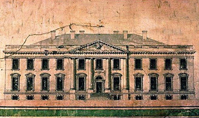 The design for the White House was chosen in a contest. The winner was Irishman James Hoban