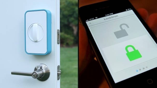 A door lock you control with your smartphone
