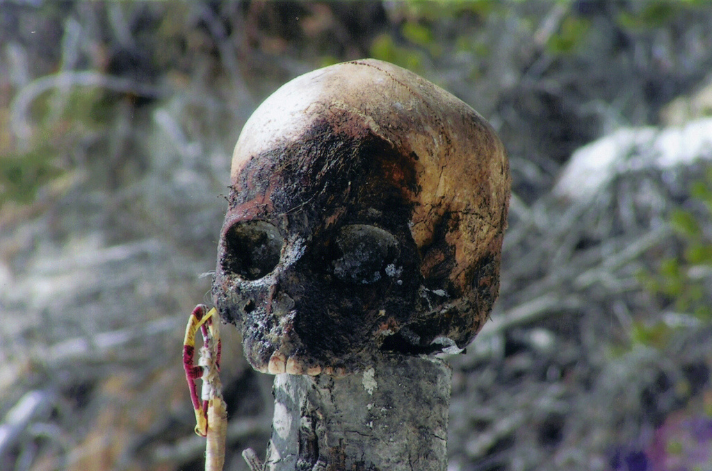 The Matami Tribe of West Africa play their own version of football. Instead of a balll, they used a human skull.