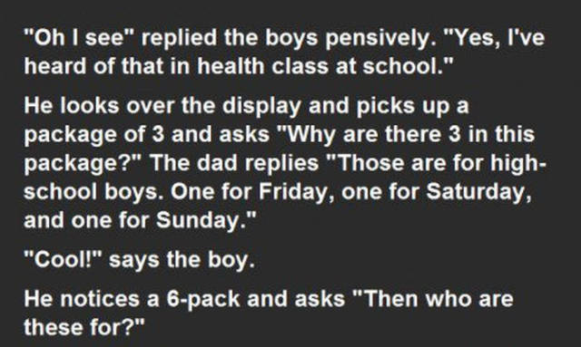 Father answers son's questions about condoms