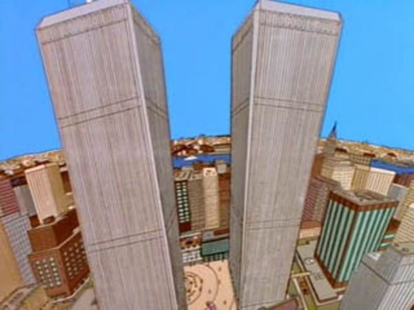 “The City of New York Vs. Homer Simpson” first aired in 1997 and featured a memorable scene in which Homer Simpson races up both towers of the World Trade Center to find a bathroom. After the 9/11 tragedy had occurred, Homer's antics were not as funny, and Fox pulled the episode from syndication. It returned to reruns by 2006 but was edited for content. One of the lines removed? Someone in Tower Two exclaims “They stick all the jerks in Tower One.”