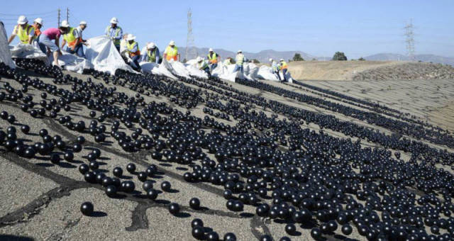 Shade balls are helping LA conserve water