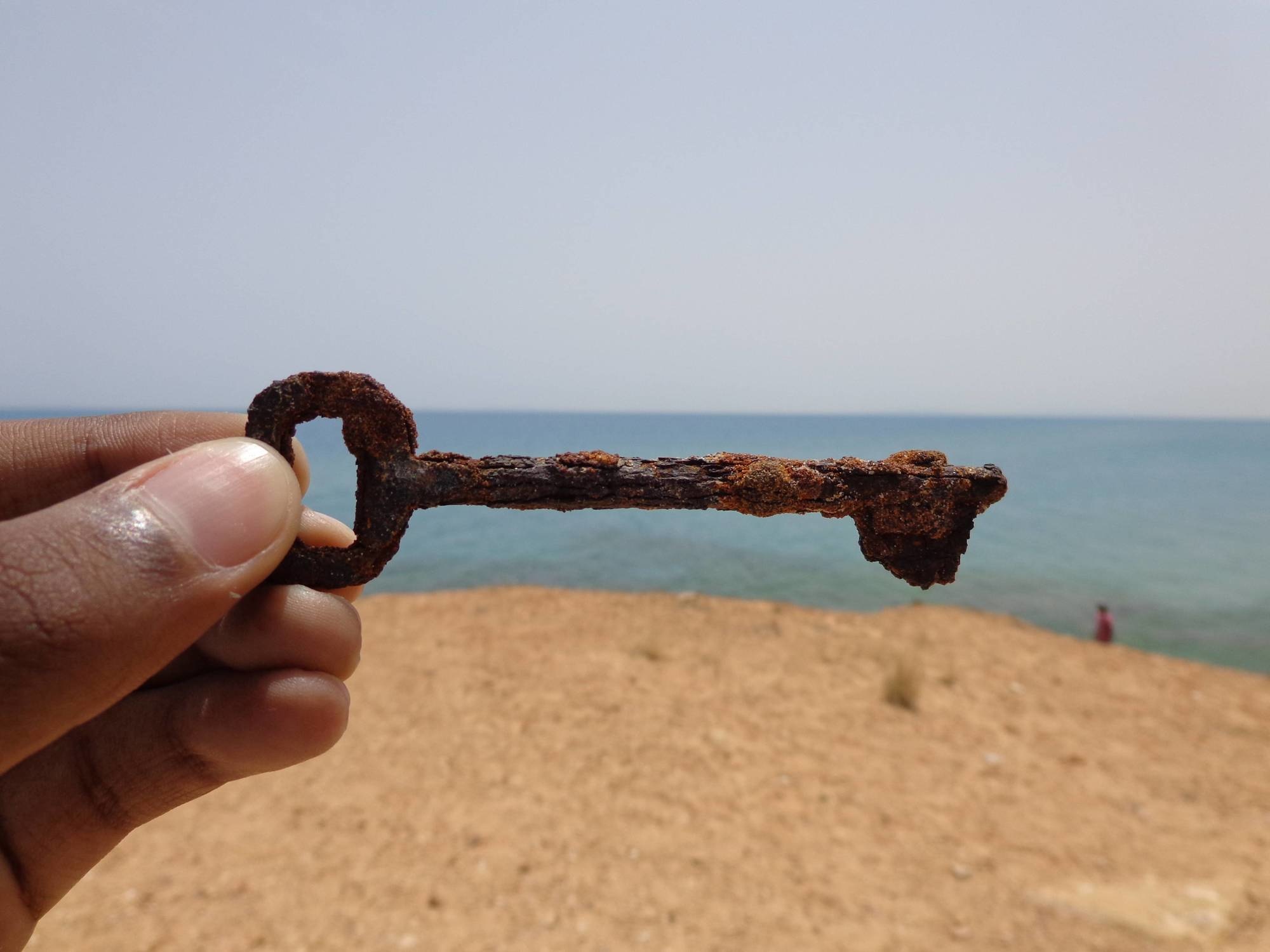 An old rusted key found in Bizerte, Tunisia