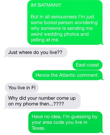 Guy gets text from random number and has some fun