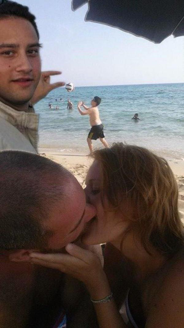 kissing couple photoshop
